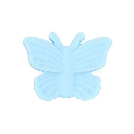 Butterfly Food Grade Eco-Friendly Silicone Focal Beads LS-SIL-CJC0009-03G-1