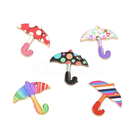 Alloy Enamel Pendants ENAM-C005-35G-1