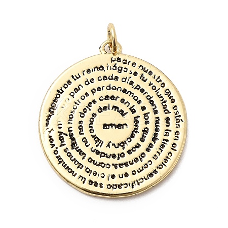 Brass Enamel Pendants KK-H529-06G-1