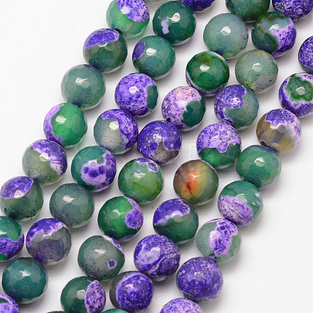 Natural Fire Crackle Agate Bead Strands G-K166-06F-10mm-09-1