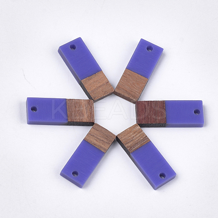 Resin & Walnut Wood Pendants RESI-S358-79H-1