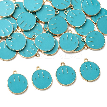 35Pcs Alloy Enamel Pendants ENAM-YW0008-01G-1