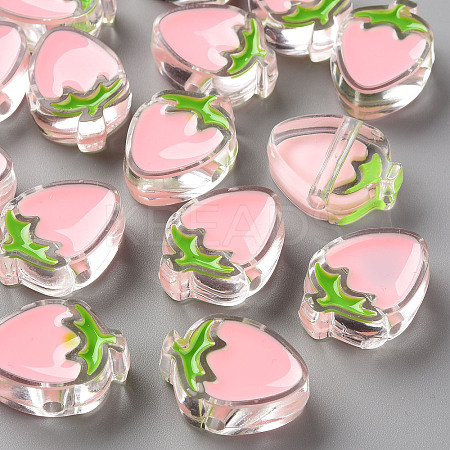 Transparent Enamel Acrylic Beads LS-TACR-S155-003E-1