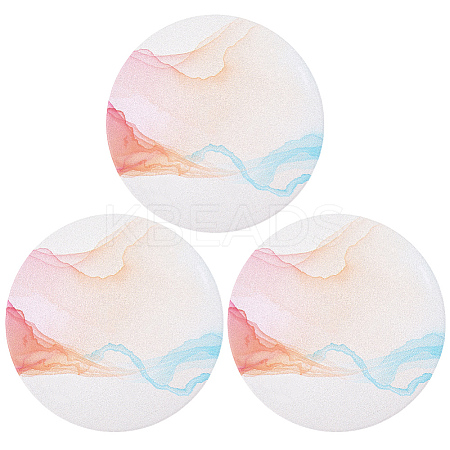 3Pcs Porcelain Cup Mats PORC-DJ0001-01A-1