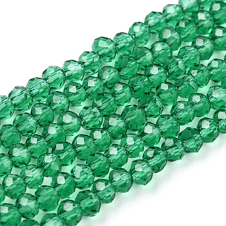 Transparent Glass Beads Strands GLAA-R135-2mm-13-1