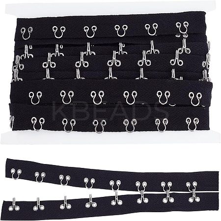 Steel Hook Buckles FIND-WH0082-92B-1