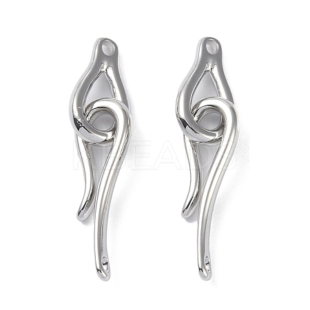 Brass Hook and Eye Clasps KK-B087-18P-1