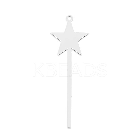 Non-Tarnish 201 Stainless Steel Pendants STAS-S105-LA782-1-1