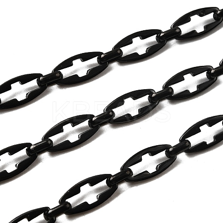 304 Stainless Steel Hollow Cross Link Chains CHS-S012-23B-1