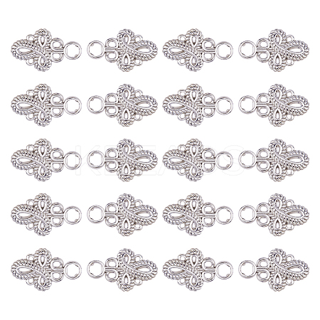 20Pcs Knot Zinc Alloy Adjustable Jean Button Pins FIND-FH0017-91P-1