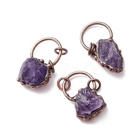 Natural Amethys Pendants G-M383-26A-1