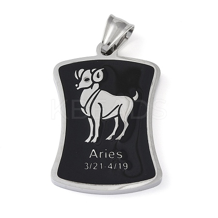 304 Stainless Steel Pendants STAS-O008-01C-1