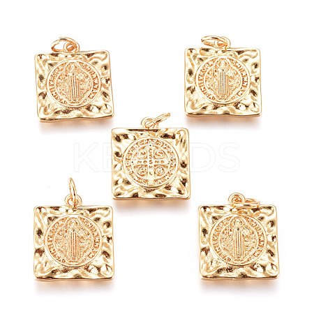 Brass Pendants KK-D159-19G-1