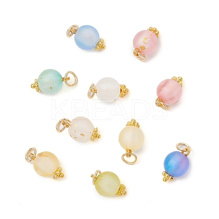 Frosted Transparent Acrylic Pendants PALLOY-JF04174-02-1