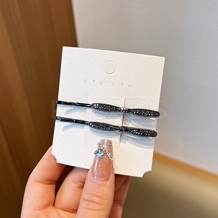 Alloy Rhinestone Hair Bobby Pins PW-WGF250D-03-1