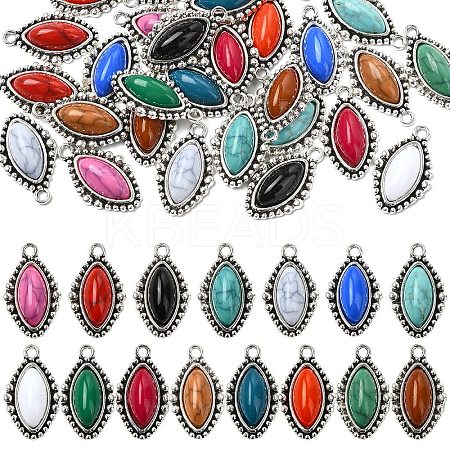 30Pcs 15 Styles Zinc Alloy Pendants FIND-YW0006-43-1