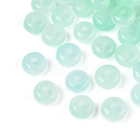 Baking Paint Imitation Jade Glass Beads DGLA-C005-A01-3x6mm-04-1