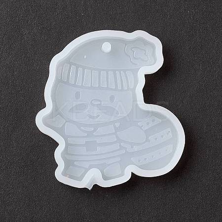 Christmas Theme DIY Santa Claus Pendant Silicone Statue Molds LS-DIY-K054-14-1
