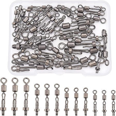 40Pcs 4 Style Brass Fishing Quick Change Clip FIND-FH0004-43-1