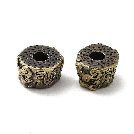 Tibetan Style Rack Plating Brass Beads KK-Q805-46AB-1