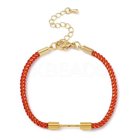 Braided Nylon Cord Bracelet Making MAK-L043-01G-11-1