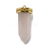 Natural Rose Quartz Pointed Pendants LS-STAS-K273-03G-01-1