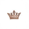 Crystal Rhinestone Crown Brooch JEWB-WH0022-25-1