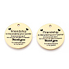 201 Stainless Steel Pendants STAS-T064-37G-15-2