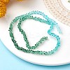 Transparent Baking Paint Glass Bead Strands GLAA-YW0003-17C-2
