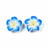 Handmade Polymer Clay 3D Flower Plumeria Beads LS-X-CLAY-Q192-30mm-05-4