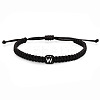 Cube with Letter Pattern Resin Beads Braided Bead Bracelets FS-WGC1D79-14-1