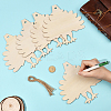 Thanksgiving Day Theme Unfinished Wood Pendant Decorations HJEW-WH20003-47A-4