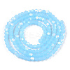 Imitation Jade Bicone Frosted Glass Bead Strands EGLA-A039-J2mm-MB03-3