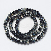 Electroplate Glass Beads Strands EGLA-A034-T3mm-K06-2