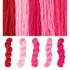 5 Bundles 5 Colors Pink Theme Acrylic Fiber Yarn OCOR-TA0003-18B-3
