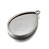 304 Stainless Steel Pendant Cabochon Settings STAS-S181-02P-A-2
