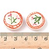 Flower Theme Handmade Porcelain Beads X1-LAMP-D303-06C-01-4