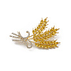 Rhinestone Brooch Pin LS-PALLOY-K002-01KCG-02-1