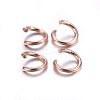 304 Stainless Steel Jump Rings X-STAS-O107-06RG-A-2