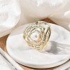 Round Alloy Adjustable Rings for Women RJEW-B108-04KCG-2