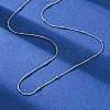 0.9MM 304 Stainless Steel Satellite Chain Necklaces NJEW-T016-21B-P-2