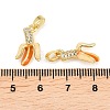 Brass Micro Pave Cubic Zirconia Enamel Pendants KK-G549-05G-3