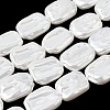 Electroplate Opaque Glass Imitation Pearl Beads Strands EGLA-H113-01B-1