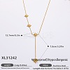 316L Surgical Stainless Steel Y Tassel Necklaces for Women FS-WGE9B28-15-1