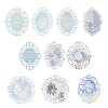 Lace Oval Scrapbook Paper Pads DIY-WH0028-84B-1