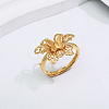 Adjustable Brass Open Cuff Rings for Women JT1474-1-5