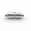 Tarnish Resistant 304 Stainless Steel Matte Surface Magnetic Clasps with Glue-in Ends STAS-O042-A-26-2