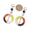 Bohemia Handmade Woven Glass Seed Beads Leverback Earrings EJEW-MZ00149-3