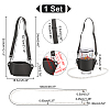 PU Leather Heat Resistant Reusable Cup Sleeve AJEW-WR0001-87B-2