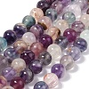 Natural Purple Fluorite Beads Strands X-G-G184-A01-01-1